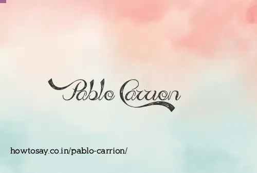 Pablo Carrion