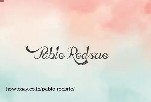 Pablo Rodsrio