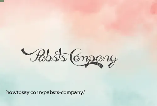Pabsts Company