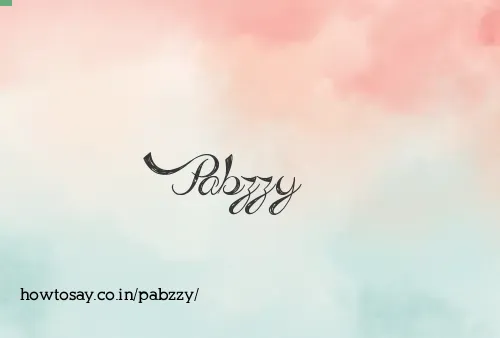Pabzzy