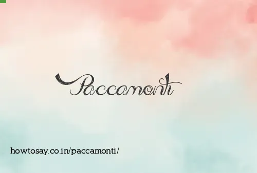 Paccamonti
