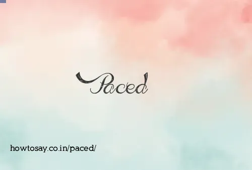 Paced