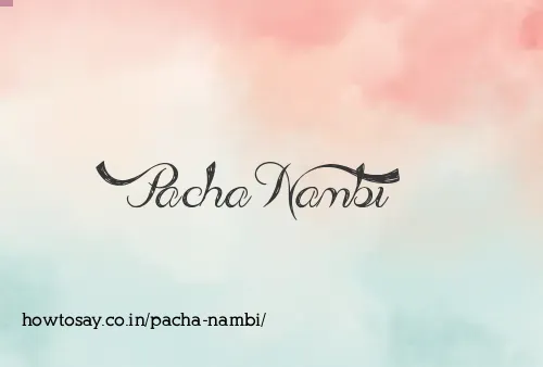 Pacha Nambi