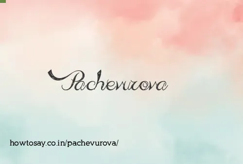 Pachevurova