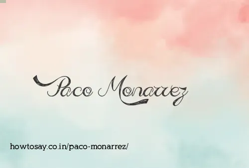 Paco Monarrez