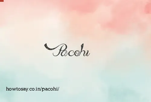 Pacohi