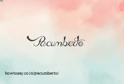Pacumberto