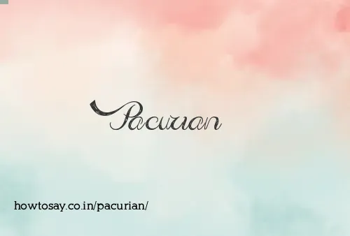 Pacurian