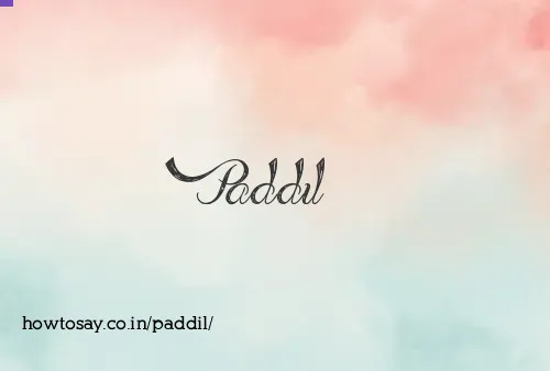 Paddil
