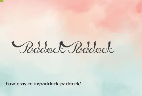 Paddock Paddock
