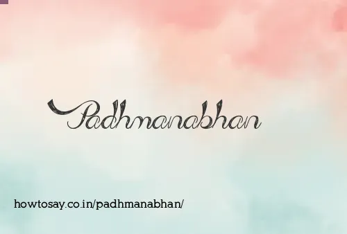Padhmanabhan