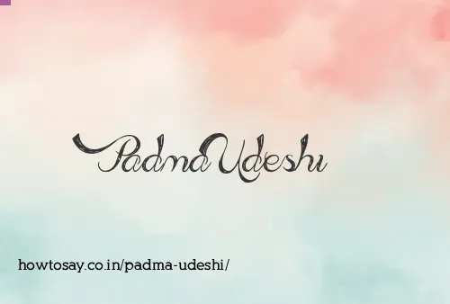 Padma Udeshi