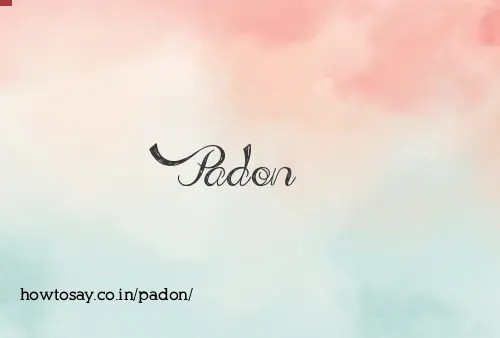 Padon