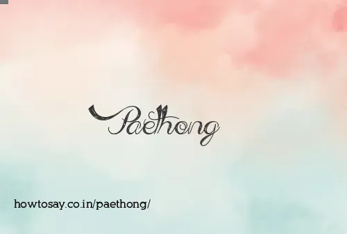 Paethong