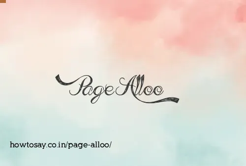 Page Alloo