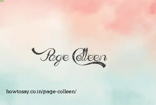Page Colleen