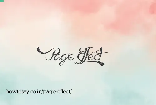 Page Effect