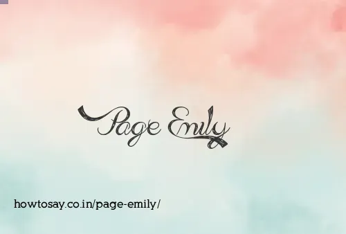 Page Emily