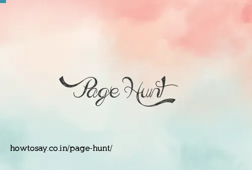 Page Hunt