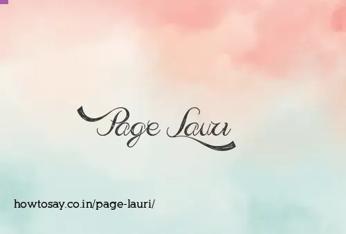 Page Lauri