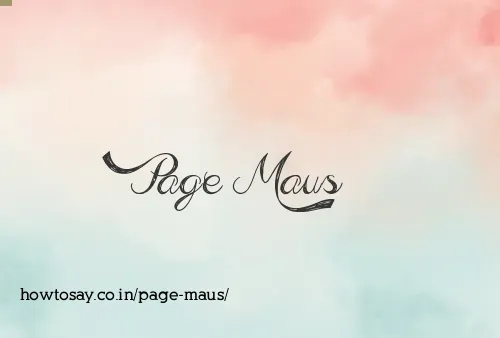 Page Maus