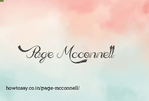 Page Mcconnell