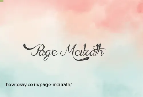 Page Mcilrath