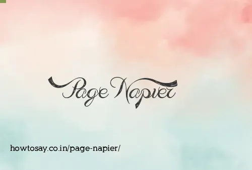 Page Napier