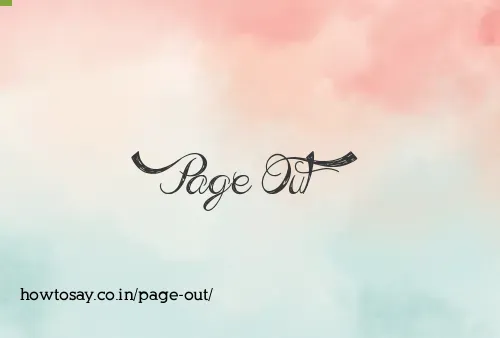 Page Out