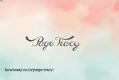 Page Tracy
