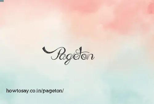 Pageton