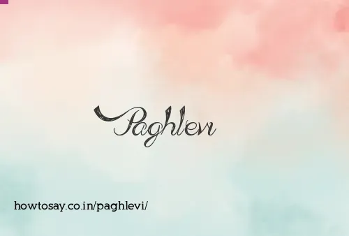 Paghlevi