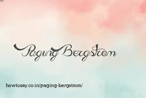 Paging Bergstrom