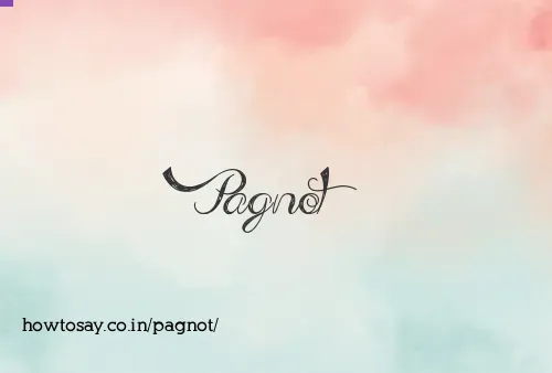 Pagnot