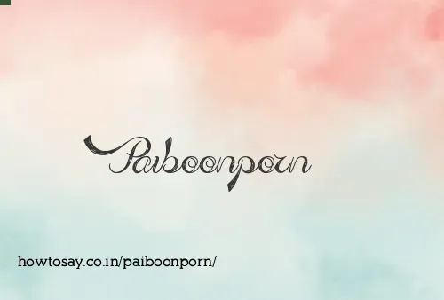 Paiboonporn
