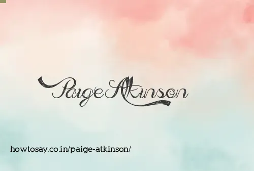 Paige Atkinson