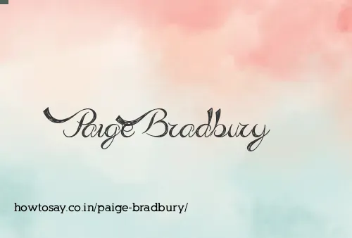 Paige Bradbury