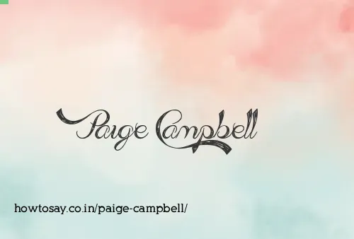 Paige Campbell