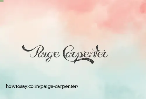 Paige Carpenter