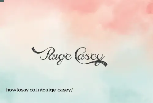 Paige Casey