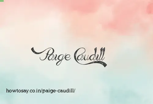 Paige Caudill