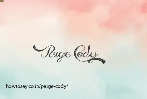 Paige Cody