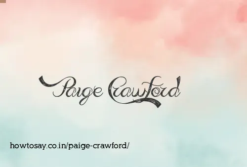 Paige Crawford