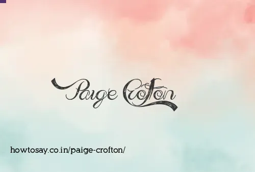 Paige Crofton