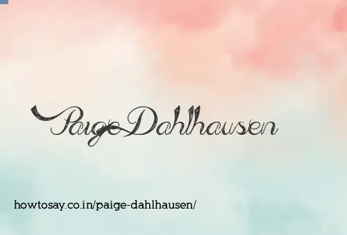Paige Dahlhausen
