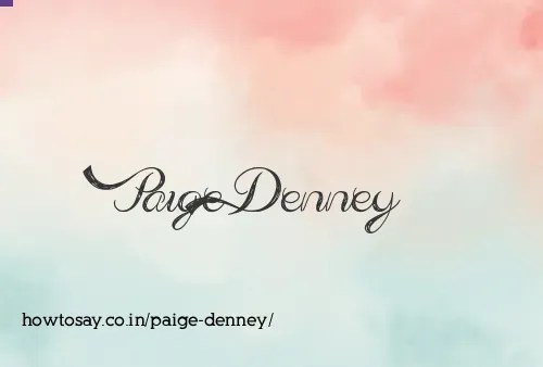 Paige Denney