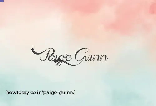 Paige Guinn