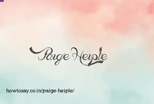 Paige Heiple