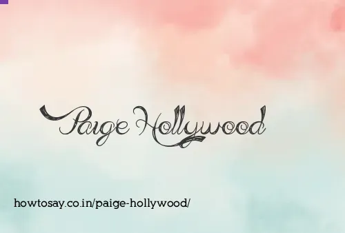 Paige Hollywood