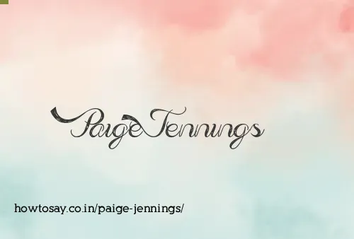 Paige Jennings